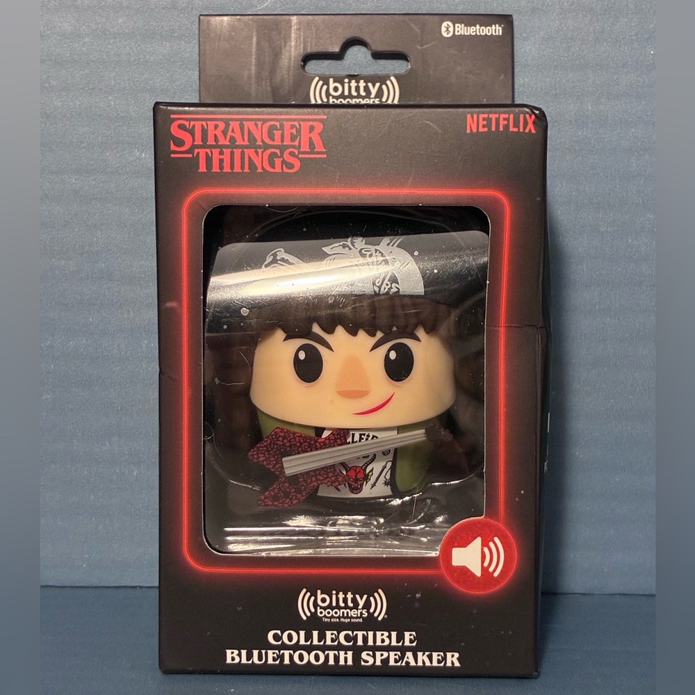 Stranger Things Eddie Munson Hellfire Club Bluetooth Bitty Boomers Speaker NEW